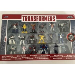 Jada 2024 Transformers G1 Nano Metalfigs Series 1 Diecast 18 Mini Figure Set NEW